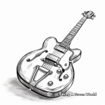 Electric Guitar Coloring Pages for Rock n' Roll Lovers 1