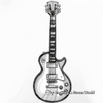 Electric Guitar Coloring Pages for Rock n' Roll Lovers 2