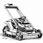 Electric Lawn Mower Coloring Pages 2