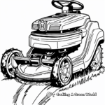 Electric Lawn Mower Coloring Pages 4