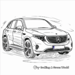 Electric Mercedes-Benz EQC Coloring Pages 1