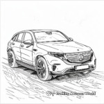 Electric Mercedes-Benz EQC Coloring Pages 2