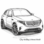 Electric Mercedes-Benz EQC Coloring Pages 3