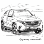 Electric Mercedes-Benz EQC Coloring Pages 4