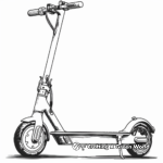 Electric Scooter Coloring Pages for Tech Lovers 2
