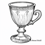 Elegant China Cup Coloring Pages 4