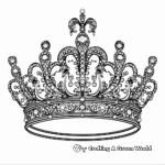 Elegant Crown and Tiara Coloring Pages 2