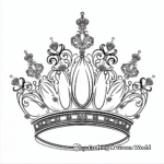 Elegant Crown and Tiara Coloring Pages 4