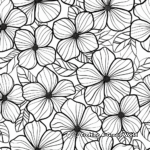 Elegant Flower Pattern Coloring Pages 1