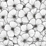 Elegant Flower Pattern Coloring Pages 4