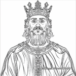 Elegant Historical King Coloring Pages 1