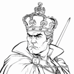 Elegant Historical King Coloring Pages 2