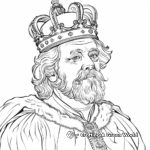 Elegant Historical King Coloring Pages 3