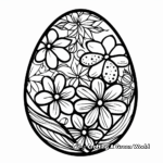 Elegant Oval Easter Egg Coloring Pages 2