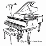 Elegant Piano Concert Coloring Pages 2