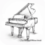 Elegant Piano Concert Coloring Pages 4