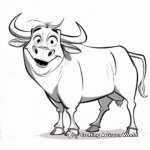 Elegant Taurus Bull Coloring Pages 2