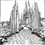 Emerald City Gate Coloring Pages 2