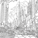 Emerald City of Oz Coloring Pages 1