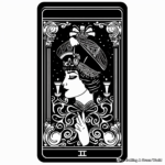 Empress Tarot Card Coloring Pages for Creativity 3