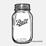 Empty Canning Jar Coloring Pages 1