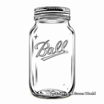 Empty Canning Jar Coloring Pages 4