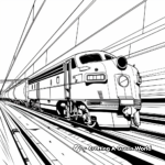 Empty Freight Train Coloring Sheets 1
