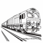 Empty Freight Train Coloring Sheets 2