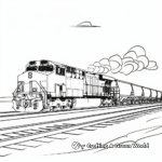Empty Freight Train Coloring Sheets 4