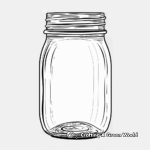 Empty Glass Jar Coloring Pages for Children 4
