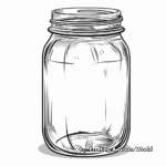 Empty Jam Jar Coloring Pages for Adults 1