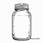 Empty Jam Jar Coloring Pages for Adults 2