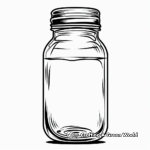 Empty Jam Jar Coloring Pages for Adults 3