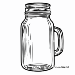 Empty Jar with Handle Coloring Pages 1