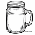 Empty Jar with Handle Coloring Pages 4