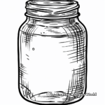 Empty Jar with Label Coloring Pages 2