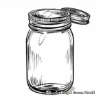 Empty Jar with Lid Coloring pages 2