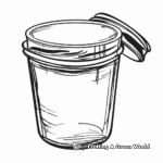 Empty Jar with Lid Coloring pages 3