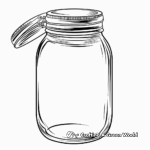Empty Jar with Lid Coloring pages 4