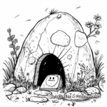 Empty Tomb Garden Scene Coloring Pages 2