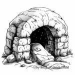 Empty Tomb Stone Rolled Away Coloring Pages 2