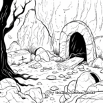 Empty Tomb Stone Rolled Away Coloring Pages 3