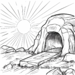 Empty Tomb Sunrise Coloring Pages 1