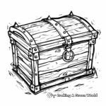 Enchanted Fairy Tale Treasure Chest Coloring Pages 1