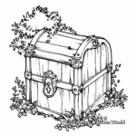 Enchanted Fairy Tale Treasure Chest Coloring Pages 2