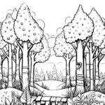 Enchanted Forest Coloring Pages for Adults 1