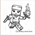 Enchanted Lego Minecraft Magic Coloring Pages 2