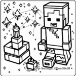 Enchanted Lego Minecraft Magic Coloring Pages 3