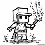 Enchanted Lego Minecraft Magic Coloring Pages 4
