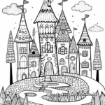 Enchanted Magic Forest Coloring Pages 1